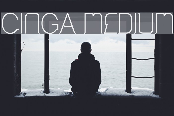Cinga Medium Font examples
