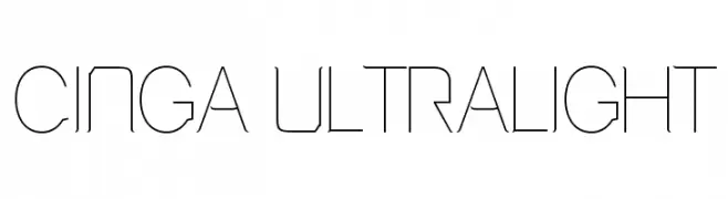 Cinga UltraLight  Скачать бесплатные шрифты
