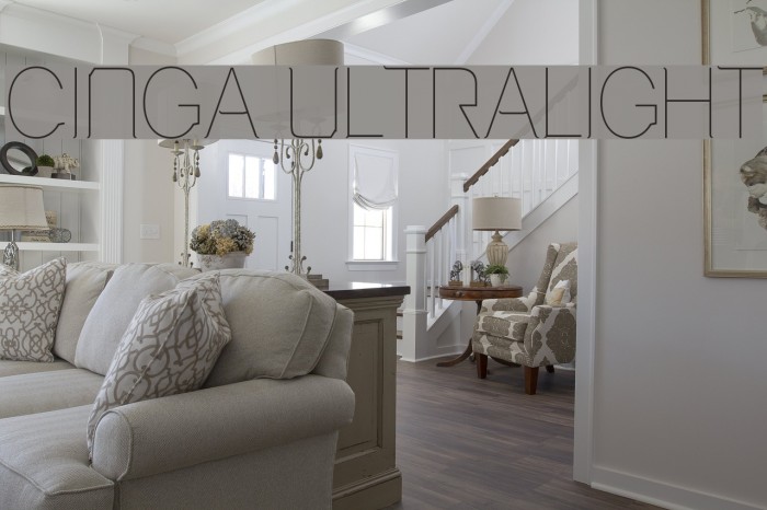 Cinga UltraLight Font examples