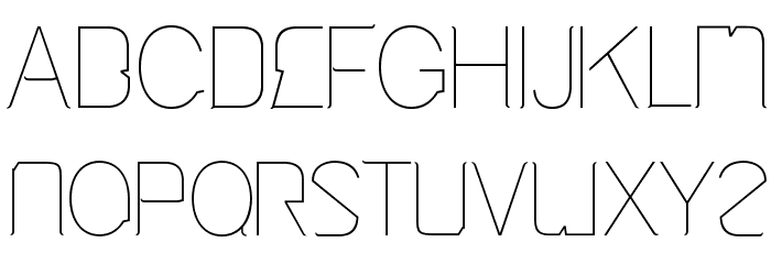 Cinga UltraLight Font LOWERCASE