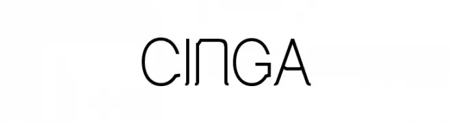 Cinga  Скачать бесплатные шрифты
