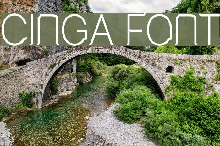 Cinga Font examples