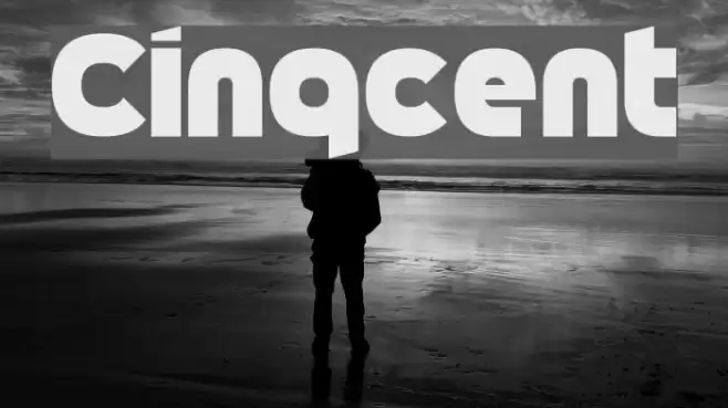Cinqcent Font examples