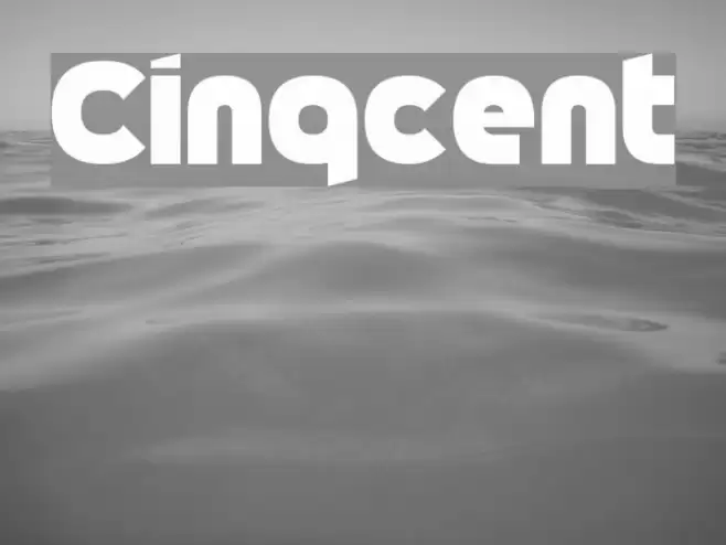 Cinqcent Font examples