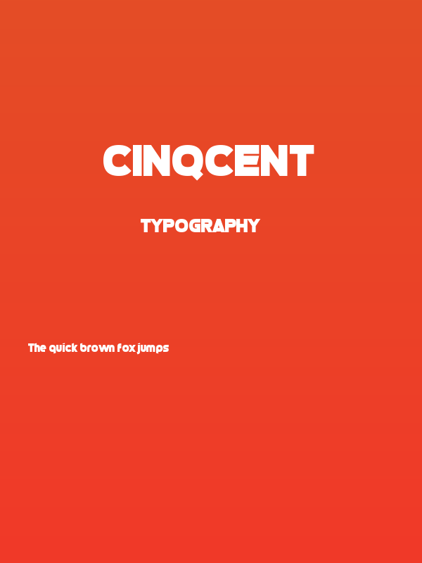 Cinqcent Poster