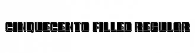 Cinquecento Filled Regular  Frei Schriftart Herunterladen