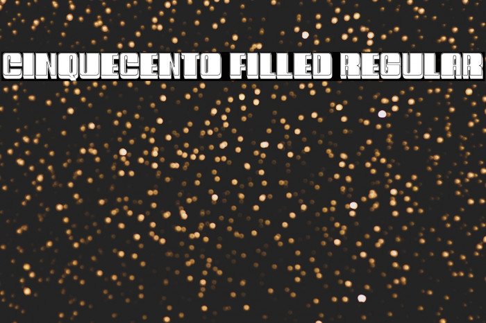 Cinquecento Filled Regular Example 2
