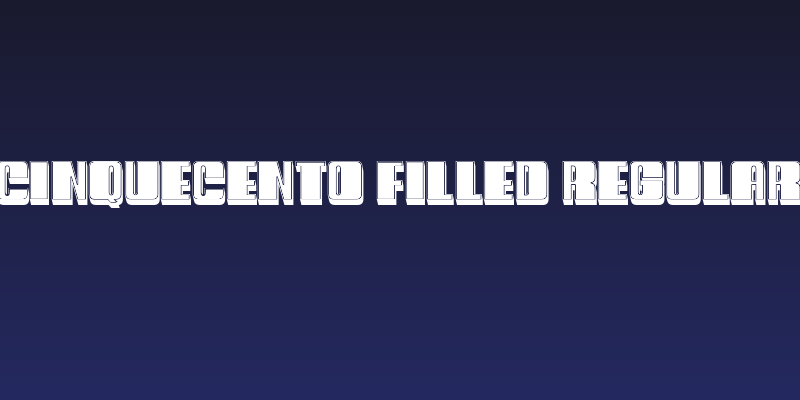 Cinquecento Filled Regular Social Header