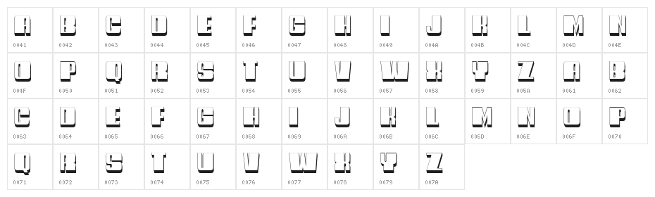 Cinquecento Light Regular Character Map