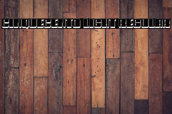 Cinquecento Light Regular Example 3