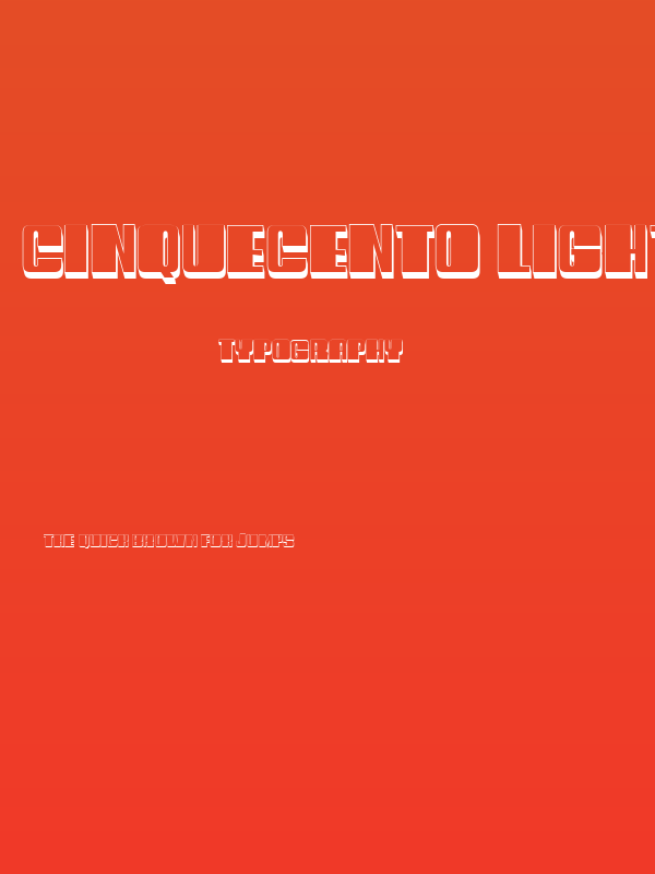 Cinquecento Light Regular Poster