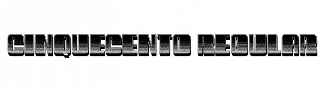 Cinquecento Regular  font caratteri gratis