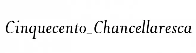 Cinquecento_Chancellaresca  Скачать бесплатные шрифты