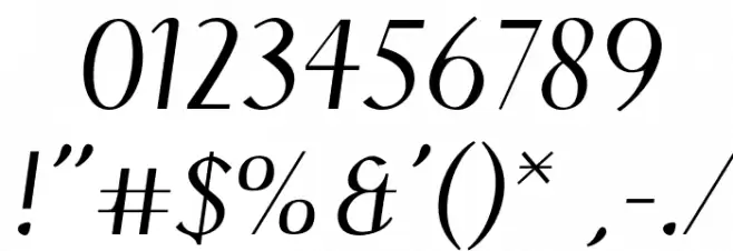 Cinquecento_Chancellaresca Font OTHER CHARS