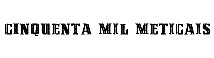 Cinquenta Mil Meticais Font