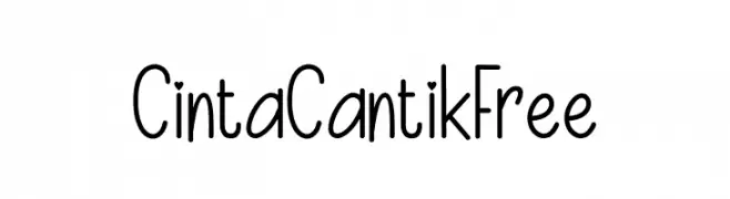 Cinta Cantik Free  Frei Schriftart Herunterladen
