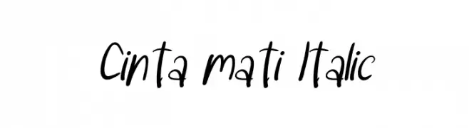 Cinta mati Italic  Fuentes Gratis Descargar