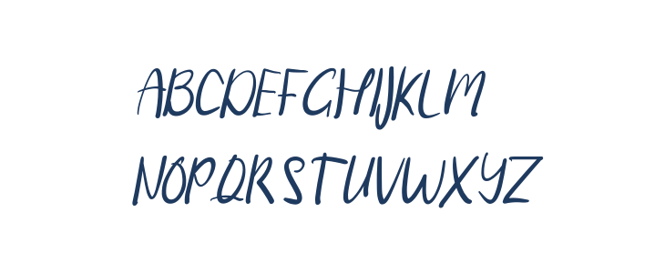 Cinta mati Italic Uppercase