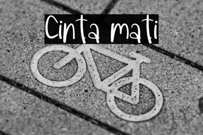 Cinta mati خط examples