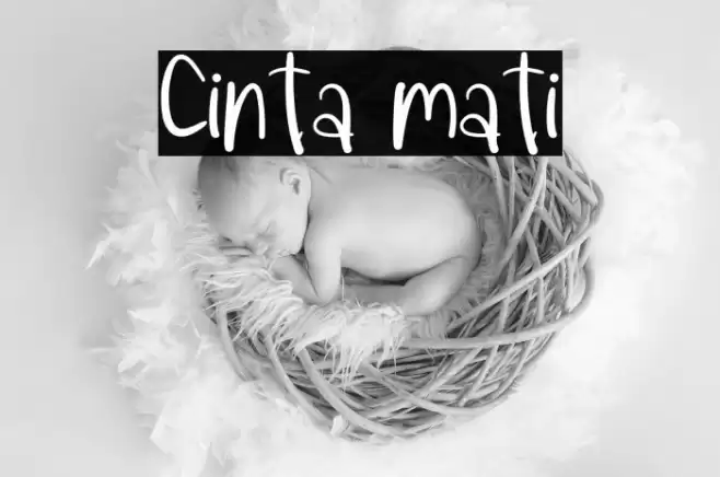 Cinta mati خط examples