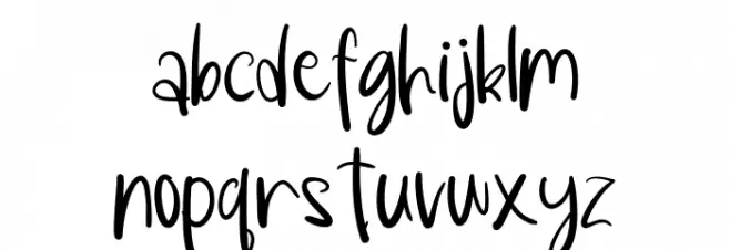 Cinta mati خط أحرف صغيرة