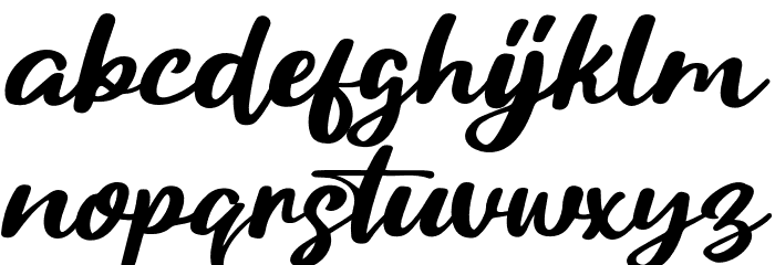 Cintaly Font LOWERCASE