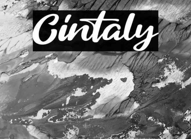 Cintaly Font examples