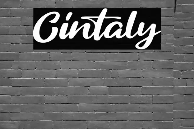 Cintaly Font examples