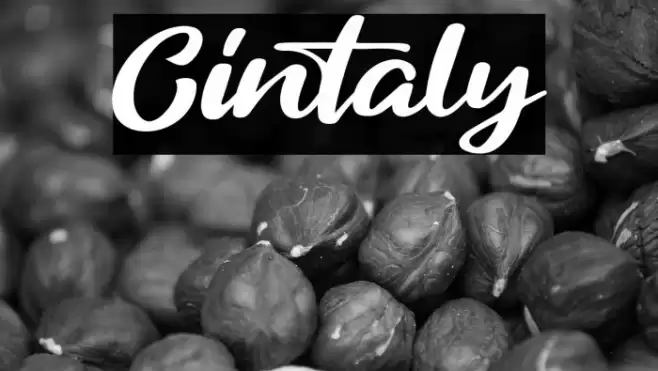 Cintaly Font examples
