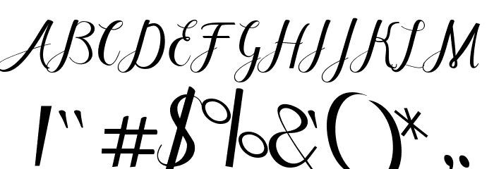 Cintella free Font OTHER CHARS