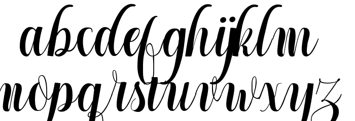 Cintella free Font LOWERCASE