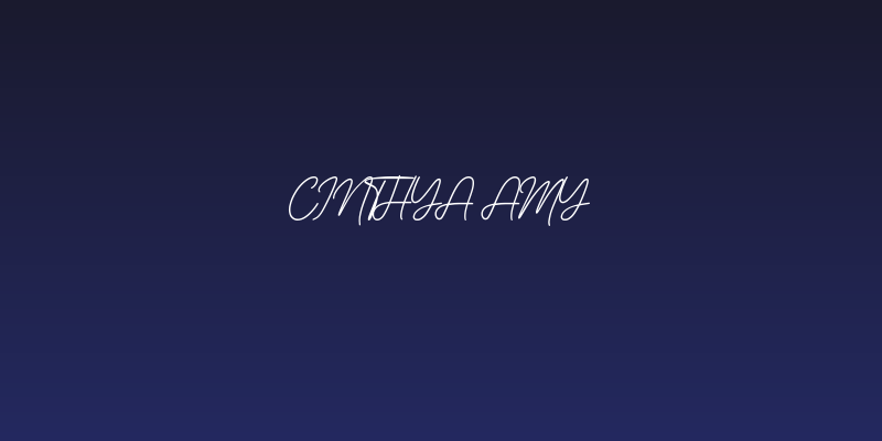 Cinthya Amy Social Header