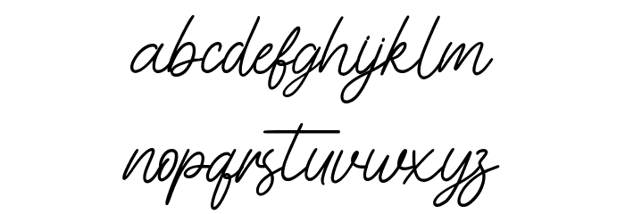 Cinthya Amy Font LOWERCASE