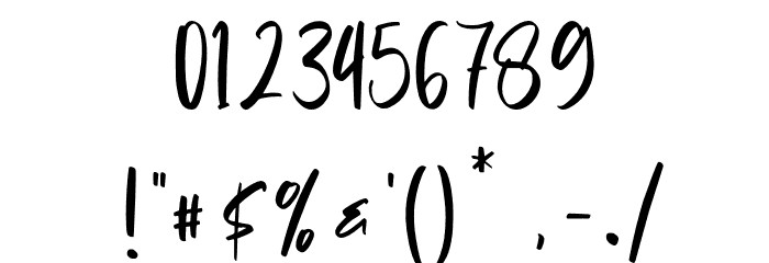 Cinthya Einzberg Font OTHER CHARS