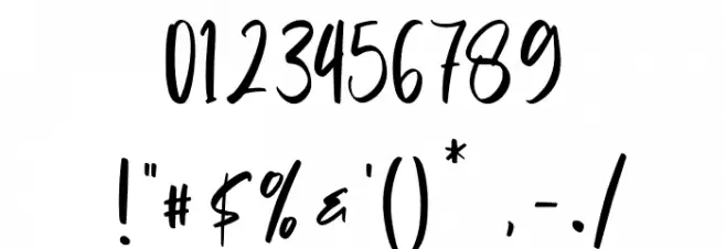 Cinthya Einzberg Font OTHER CHARS