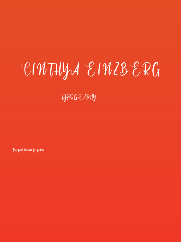 Cinthya Einzberg Poster