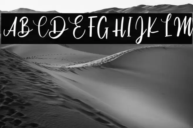 Cinthya Einzberg Font examples