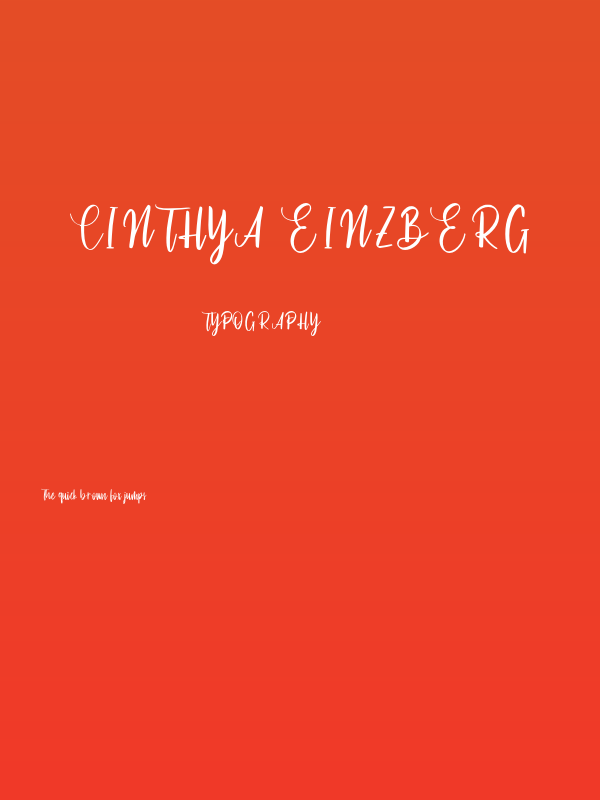 Cinthya Einzberg Poster