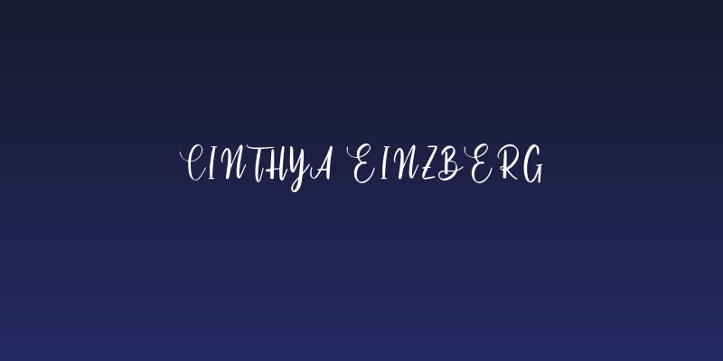 Cinthya Einzberg Social Header