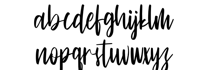 Cinthya Einzberg Font LOWERCASE