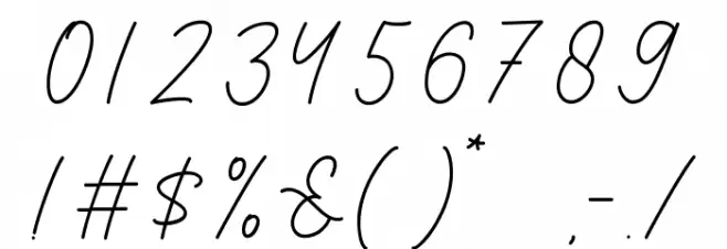 Cinthya Font OTHER CHARS