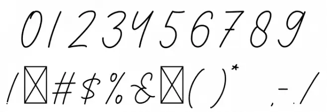 Cinthya Font OTHER CHARS