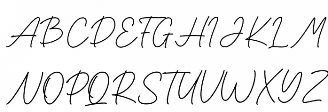 Cinthya 字体 大写