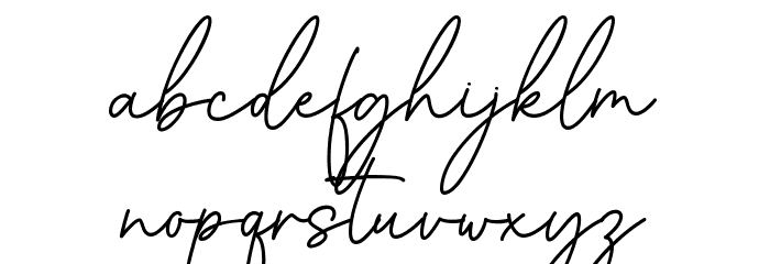 Cinthya Font LOWERCASE