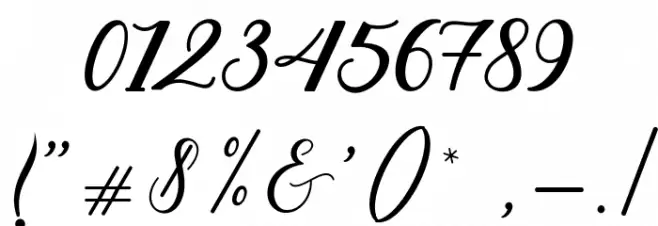 CintyaScript Font OTHER CHARS