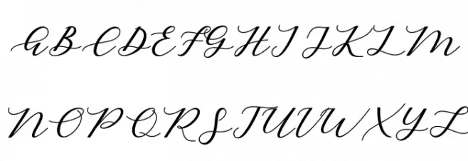CintyaScript 字体 大写