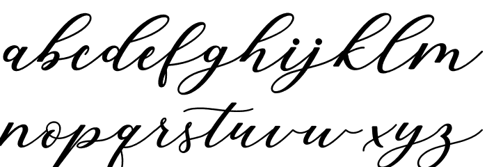 CintyaScript Font LOWERCASE