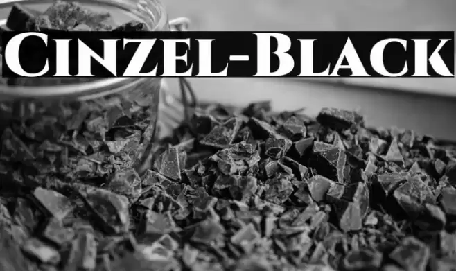 Cinzel-Black Font examples