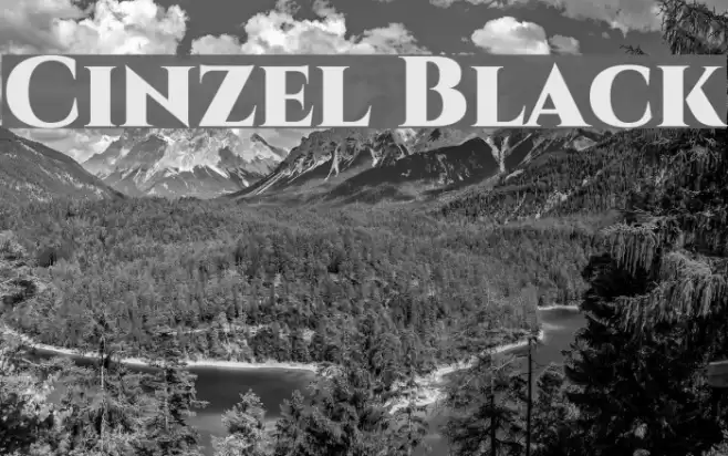 Cinzel Black Font examples