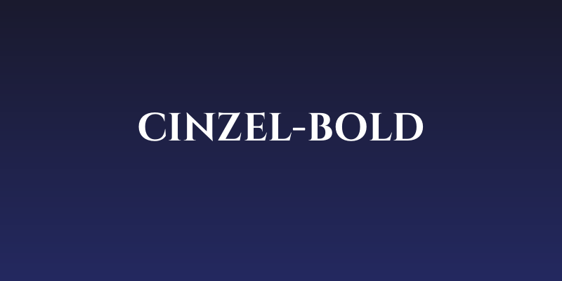 Cinzel-Bold Social Header